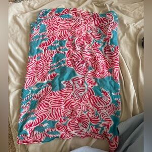 Lilly Pulitzer Pink and Blue infinity Scarf